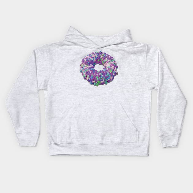 Donut Kids Hoodie by MeditativeLook